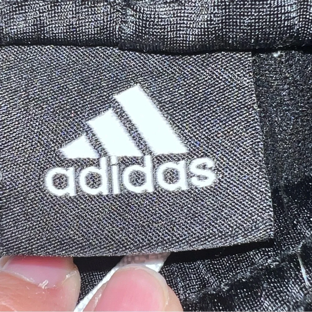 Boys Adidas Black Sweatpants with Signature Stripes, Size XL (18)
